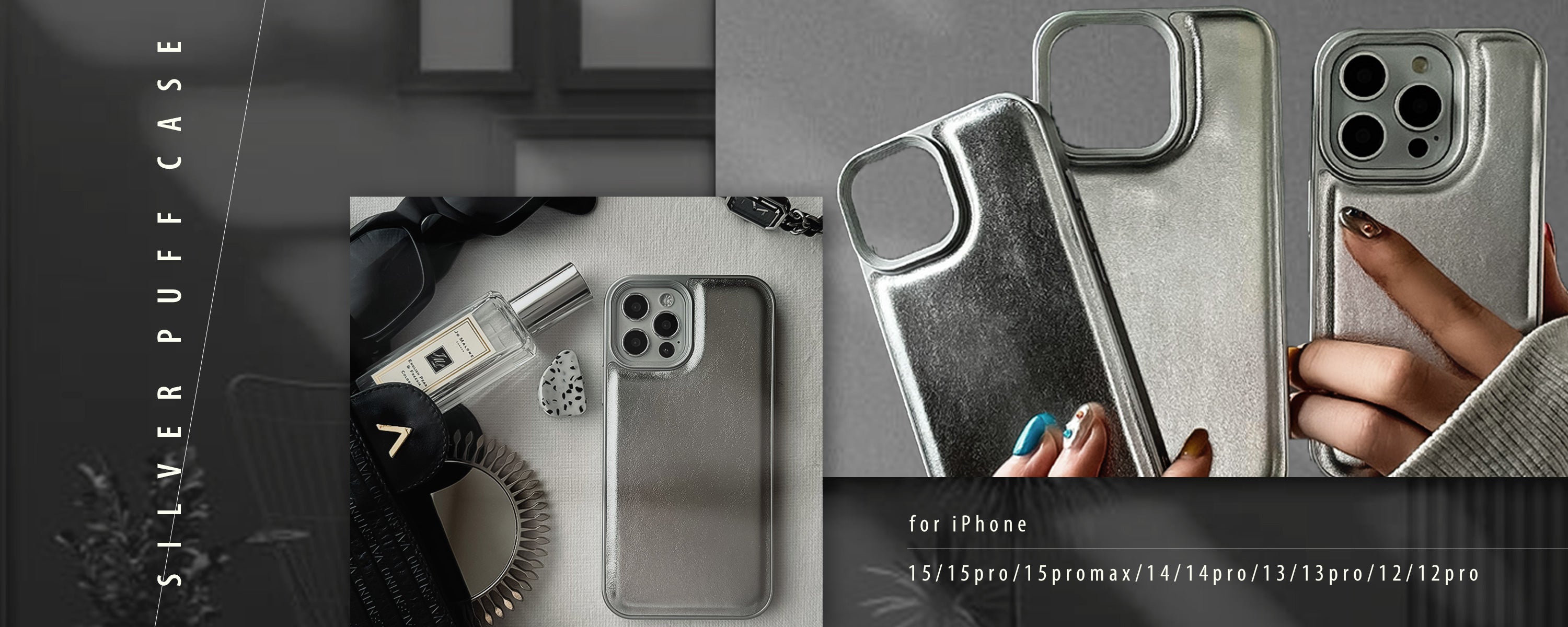 Silver Puff Case – UNiCASE