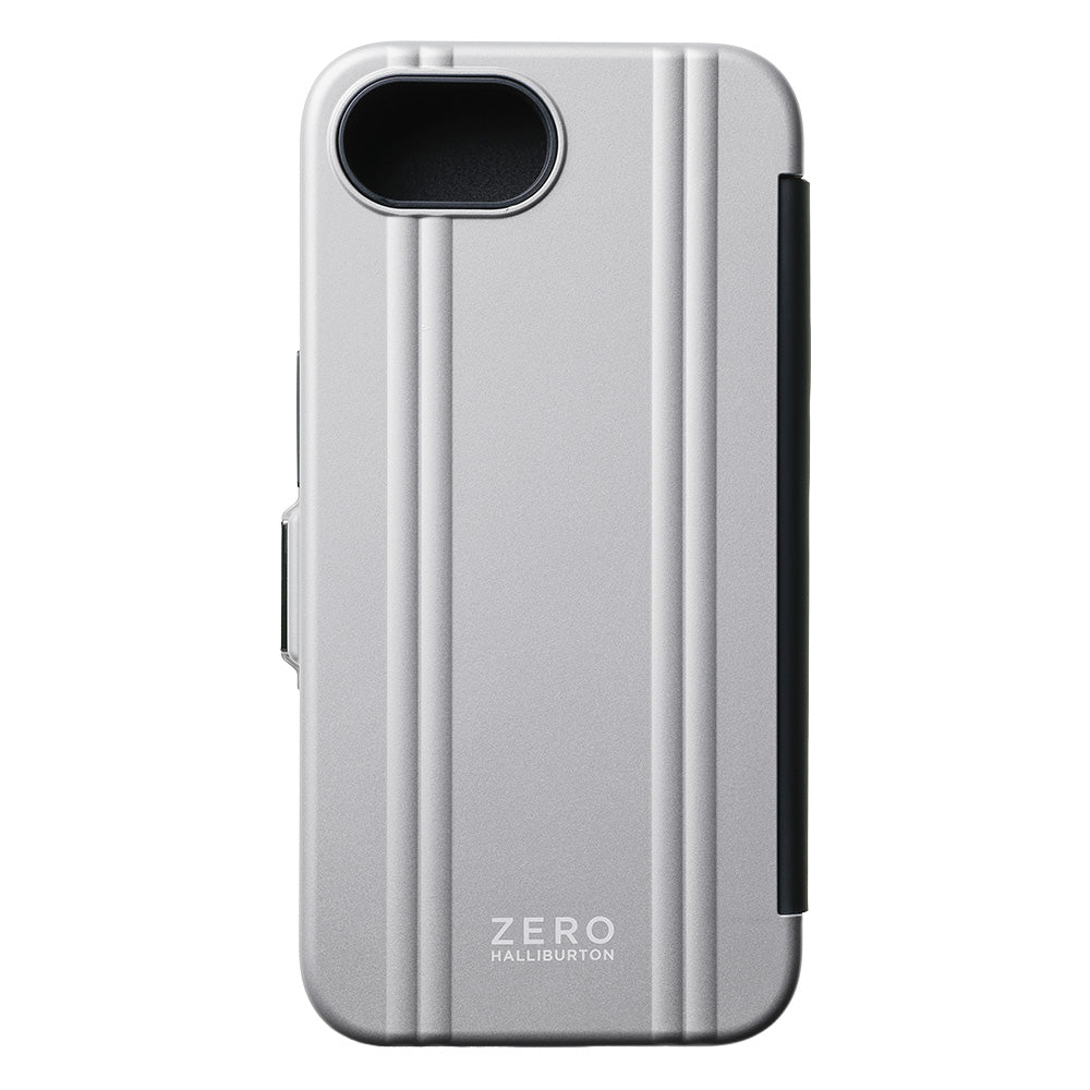 ZERO HALLIBURTON Hybrid Shockproof Flip Case (Matte Silver)