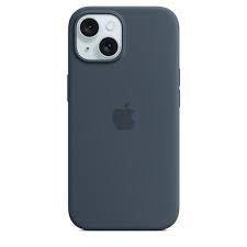 MagSafe対応iPhone15シリコーンケース (ストームブルー)