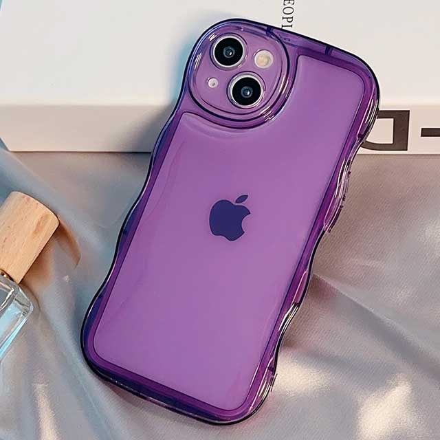 Wavy Clear Case (purple)