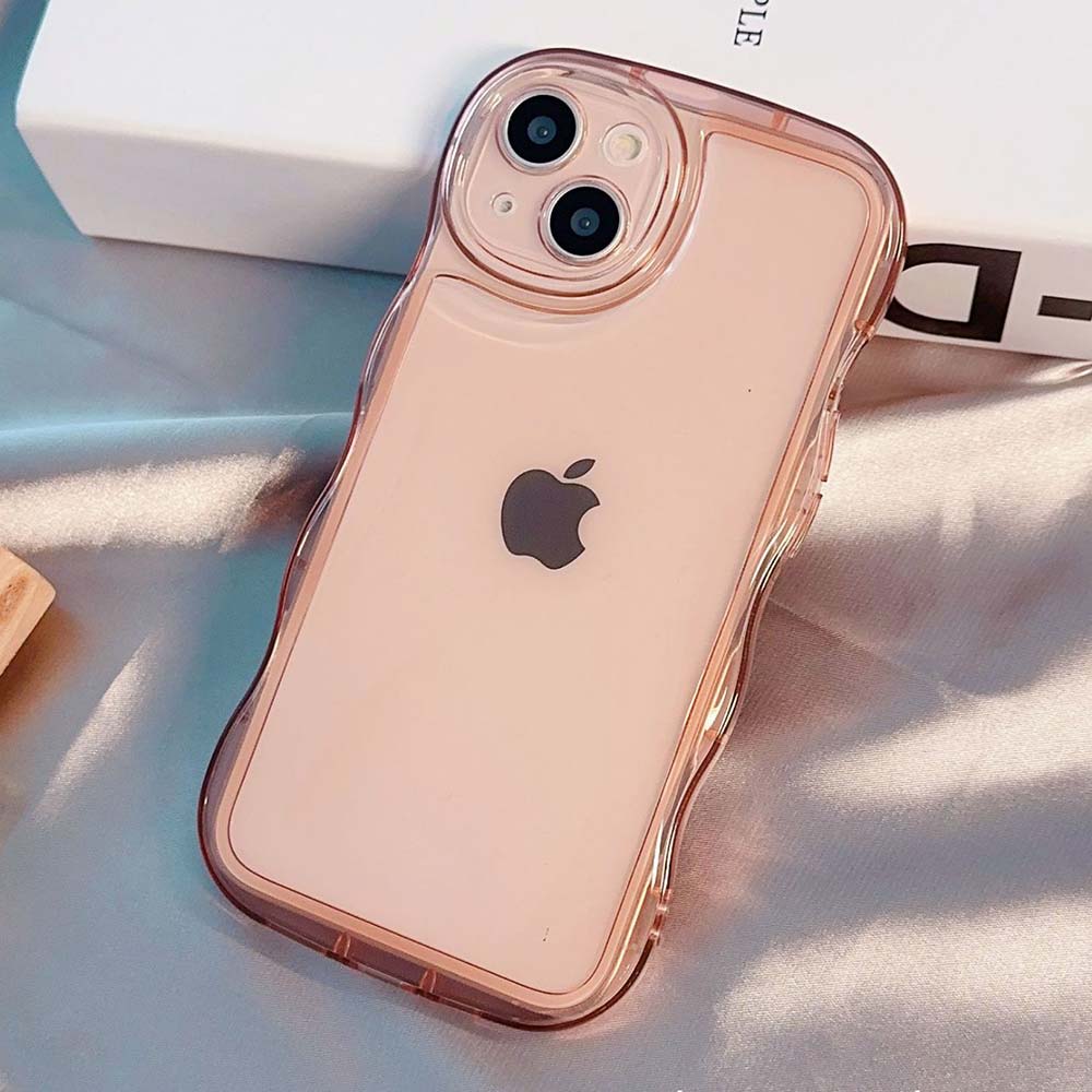 Wavy Clear Case (pink)