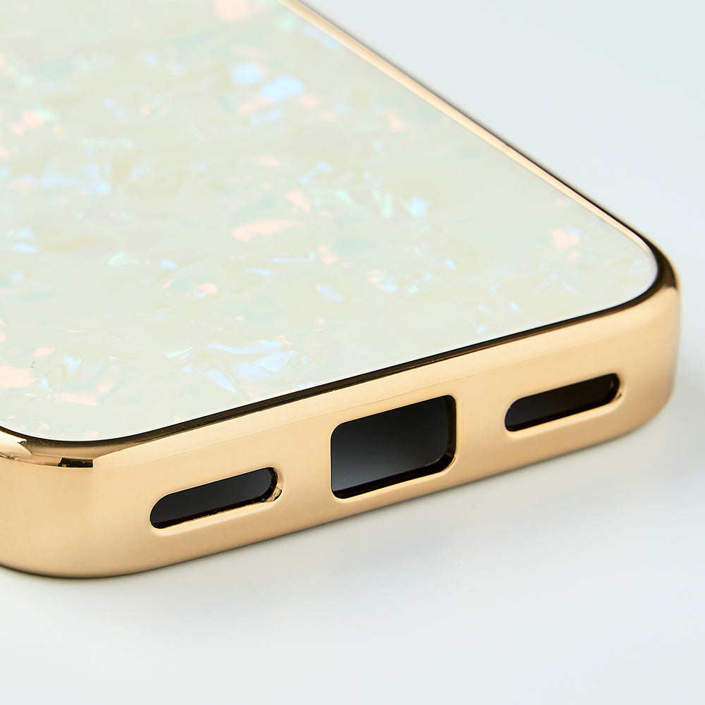 Glass Shell Case (gold) (GooglePixel)