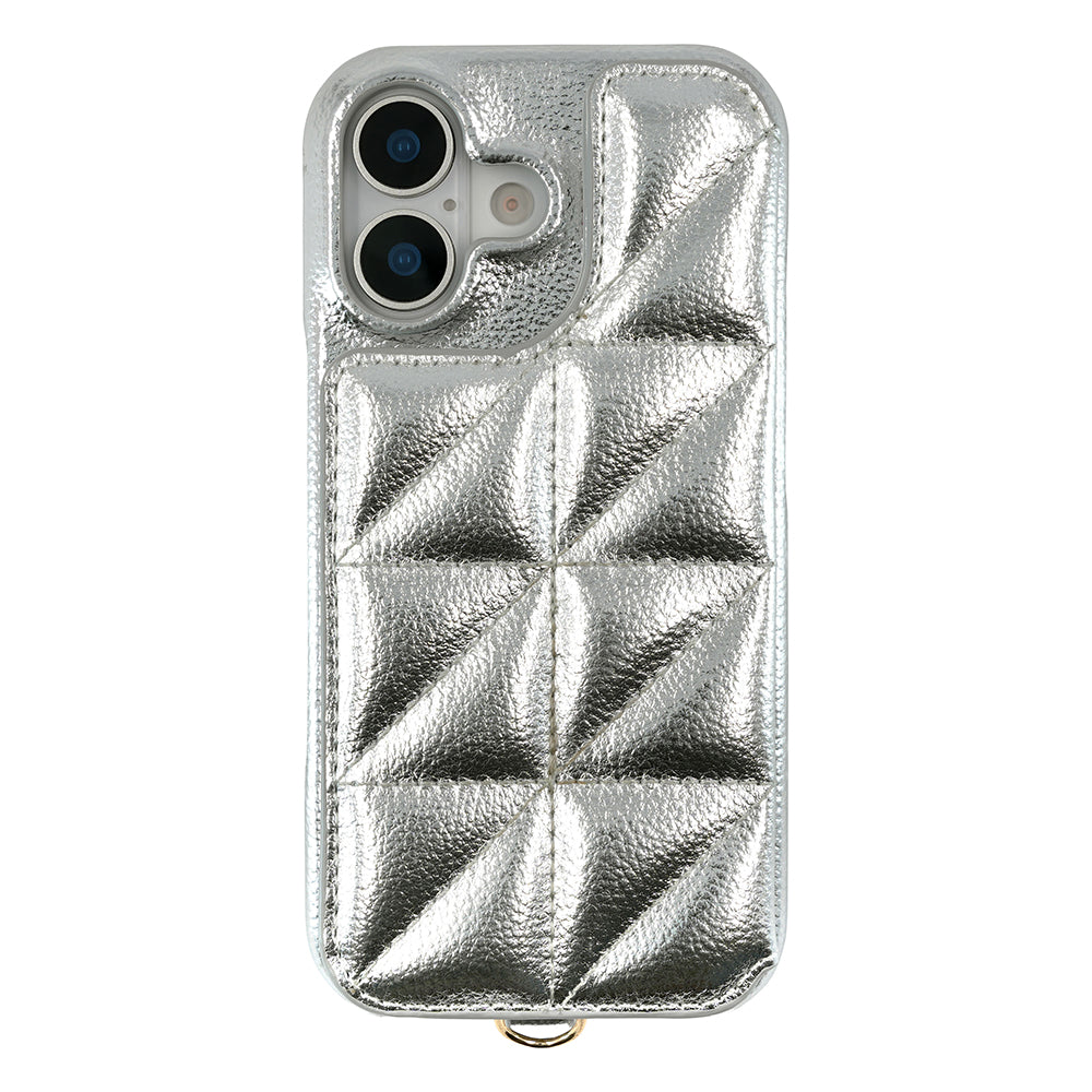 Triangle Puffy Case (silver)