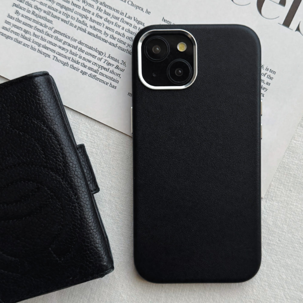 Real Leather Mag Case (BLACK)