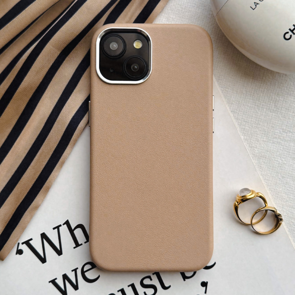 Real Leather Mag Case (GREIGE)