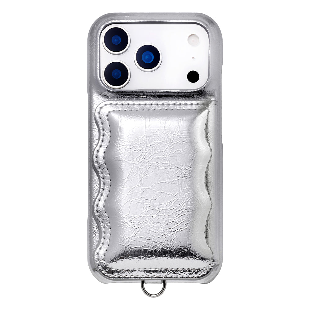 Wavy Puff Case (silver)