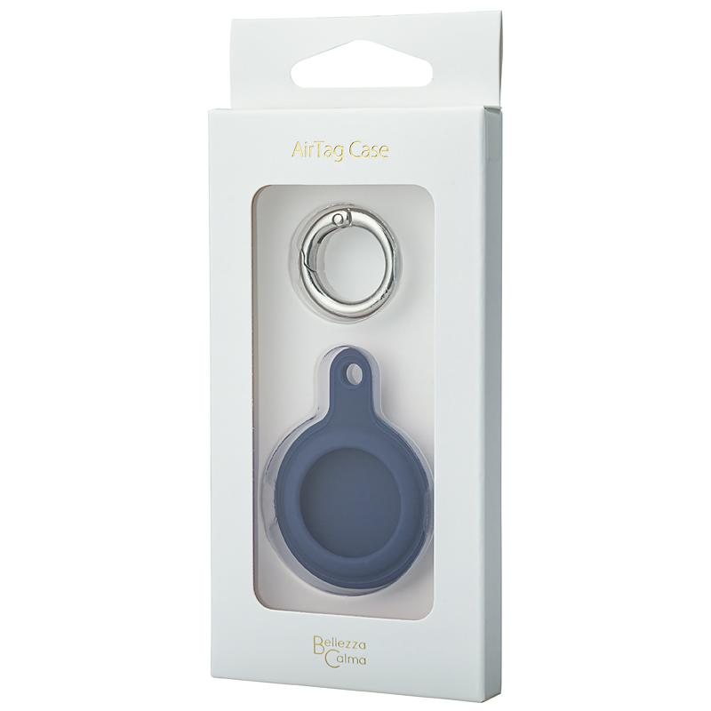 【AirTag専用】AirTagケース AirTag シリコンケース(ネイビー)