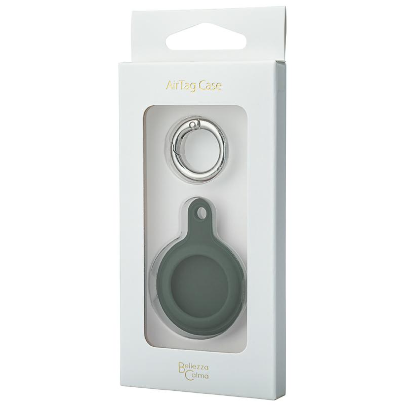 【AirTag専用】AirTagケース AirTag シリコンケース(グリーン)