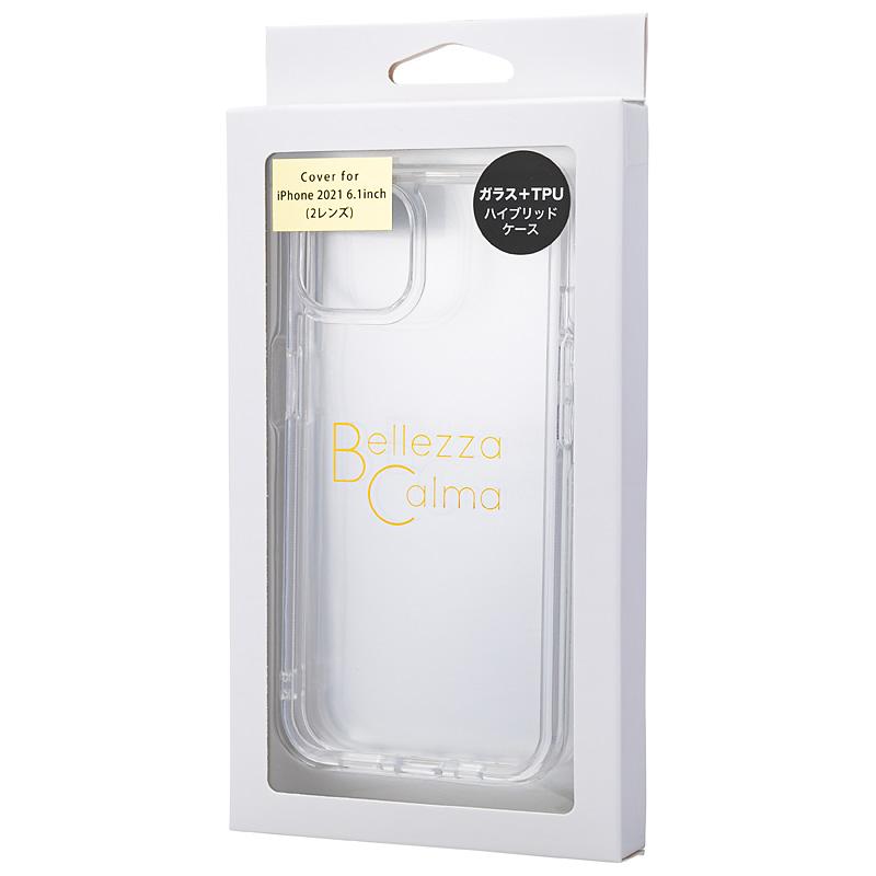 【iPhone 13専用】ガラスハイブリッド iPhone 背面ケース(クリア)