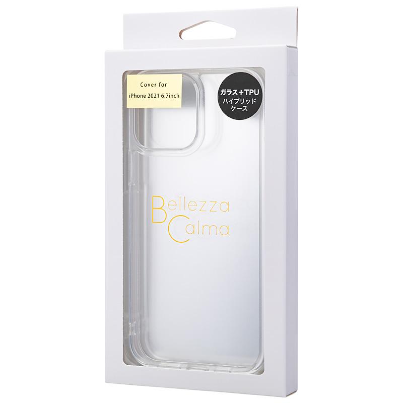 【iPhone 13 Pro Max専用】ガラスハイブリッド iPhone 背面ケース(クリア)