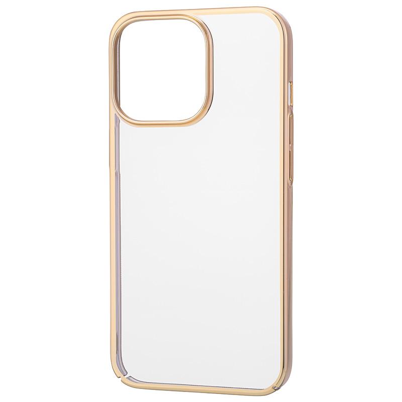 サイドメッキ クリアケース (ゴールド)