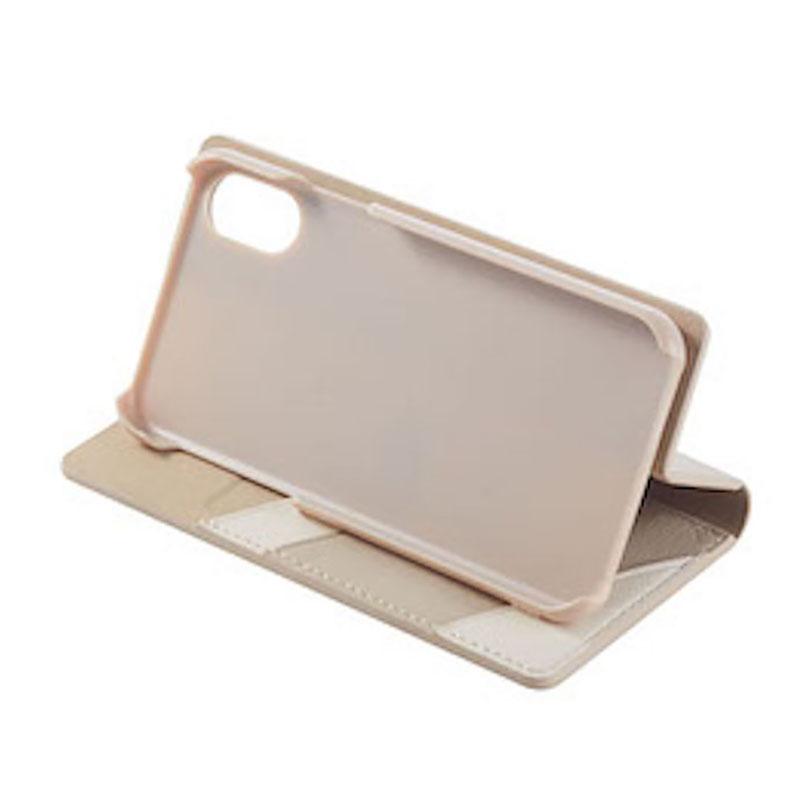 【iPhone XS/X専用】Bi-color iPhone 手帳型ケース(ベージュ)