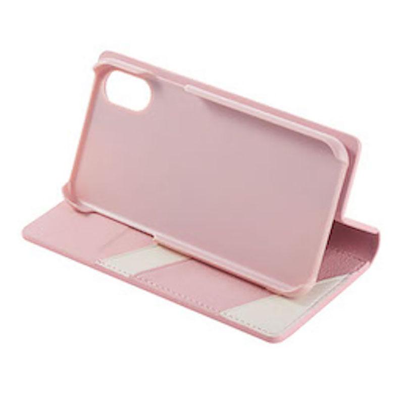 【iPhone XS/X専用】Bi-color iPhone 手帳型ケース(ピンク)