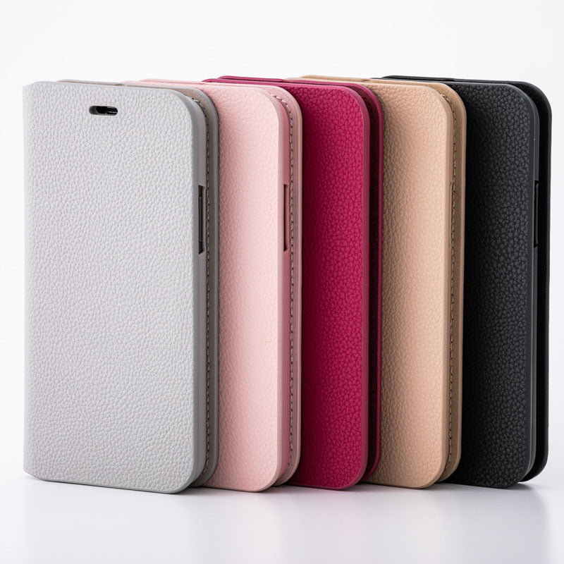 スタンド機能付き手帳型ケース iPhoneケース スマホケース(ブラック)