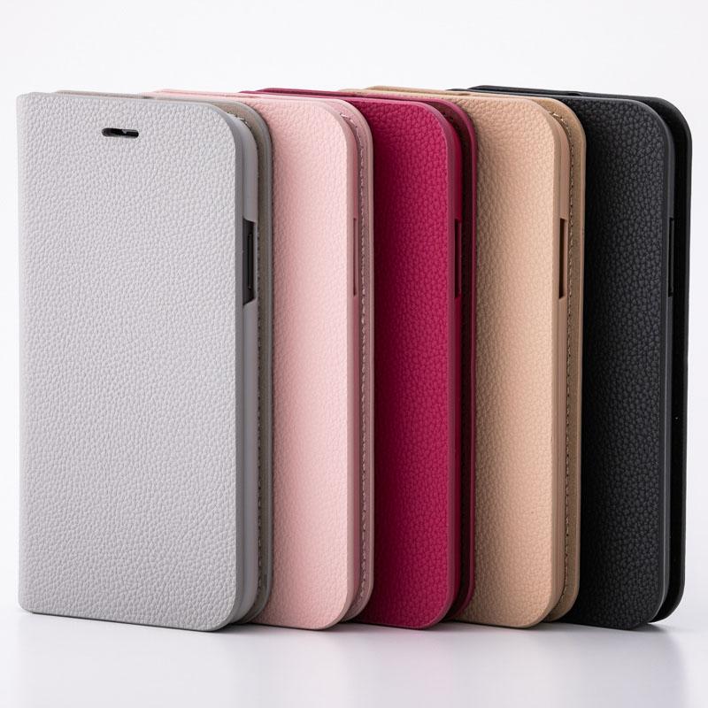 スタンド機能付き手帳型ケース iPhoneケース スマホケース(ピンク)