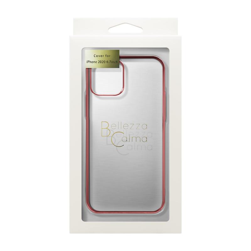 【iPhone 12/12 Pro専用】サイドメッキクリア iPhone 背面ケース(ローズゴールド)