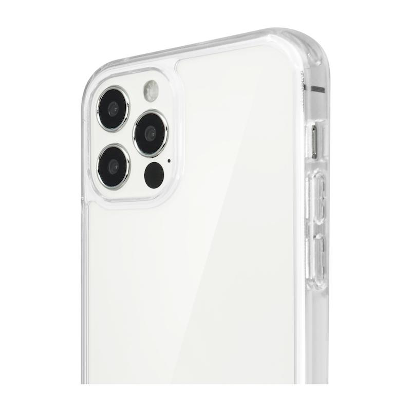 【iPhone 12/12 Pro専用】ガラスハイブリッド iPhone 背面ケース(クリア)