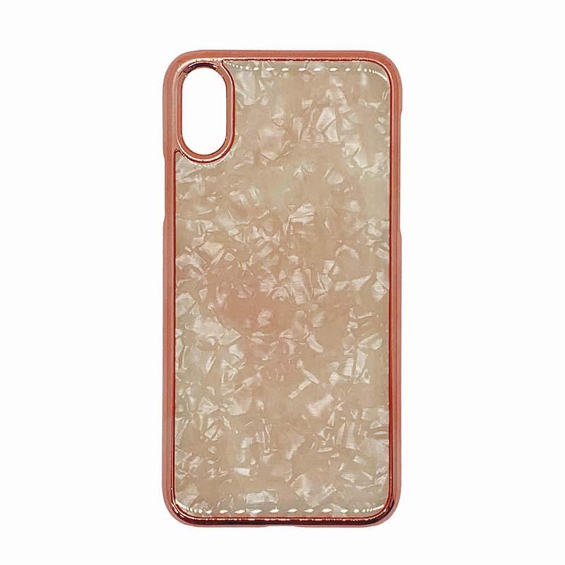 【iPhone XS/X専用】アセチケース iPhone 背面ケース(イエローベージュ)