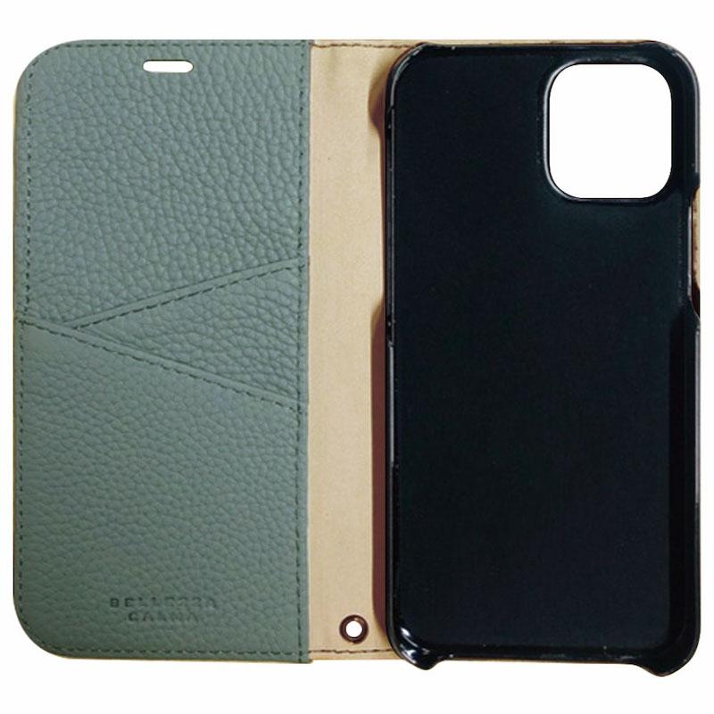 【iPhone 12/12 Pro専用】REAL LEATHER iPhone 手帳型ケース(ブルー)
