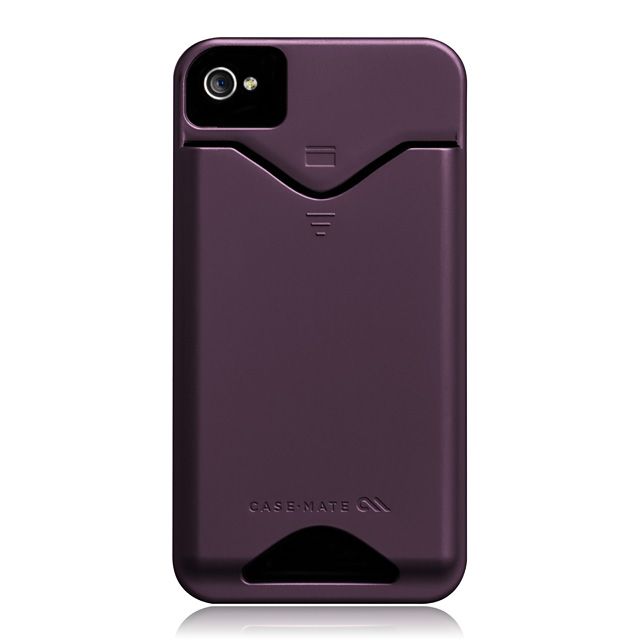 iPhone 4S/4 兼用 カードホルダー付ハードケース ID Case マット・パープル サブ画像