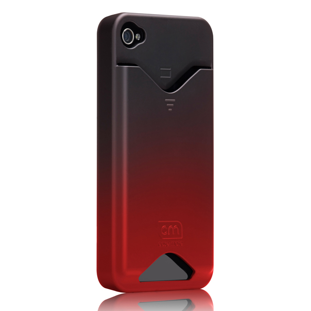 iPhone 4S/4 兼用 カードホルダー付ハードケース ID Case マット・ロイヤル・レッドサブ画像