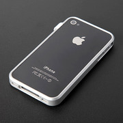 【iPhone4S/4】CAZE ThinEdge frame case for iPhone 4 Bumper - Silver