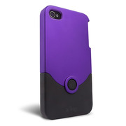 【iPhone4 ケース】Luxe Original Case パープル/ブラック