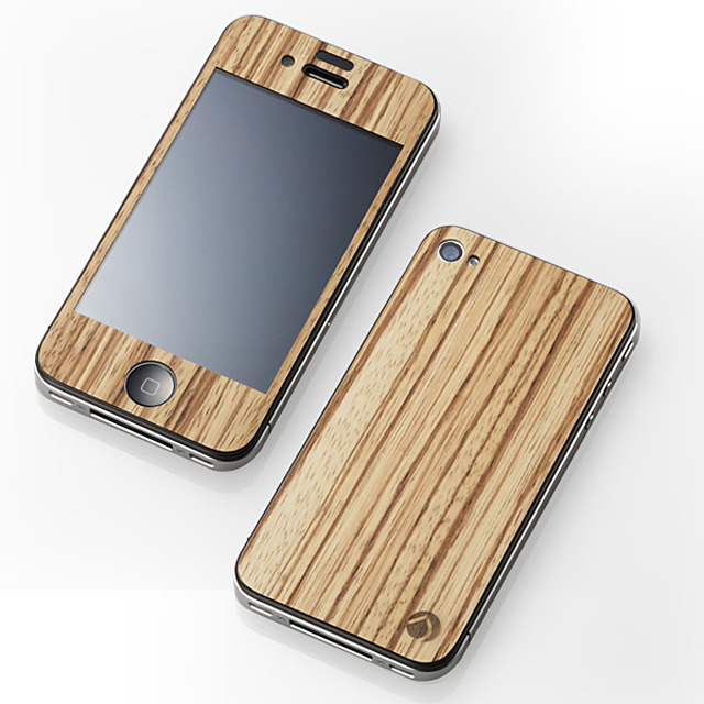 【iPhone4S/4 ケース】CLEAVE WOODEN PLATE for iPhone4 ゼブラ