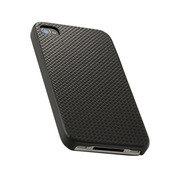 monCarbone iPhone4S/4用リアルカーボンケース Mystery Black