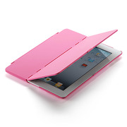 【iPad2 ケース】ハードケース スタンドタイプ ピンク