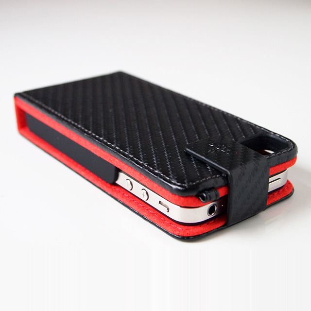 iBattz バッテリー付き iPhone4 革ケース 大容量2000mAhリチウムイオン電池内蔵 Mojo Battery Case LEATHER ブラックサブ画像