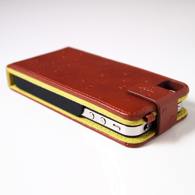 iBattz バッテリー付き iPhone4 革ケース 大容量2000mAhリチウムイオン電池内蔵 Mojo Battery Case LEATHER ブラウンサブ画像