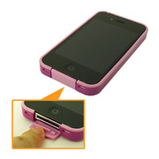 Dustproof case for iPhone4 バイオレット