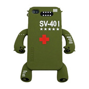 YETTIDE iPhone 4 Character Sillicone Skin - SV-401 Olive Drab