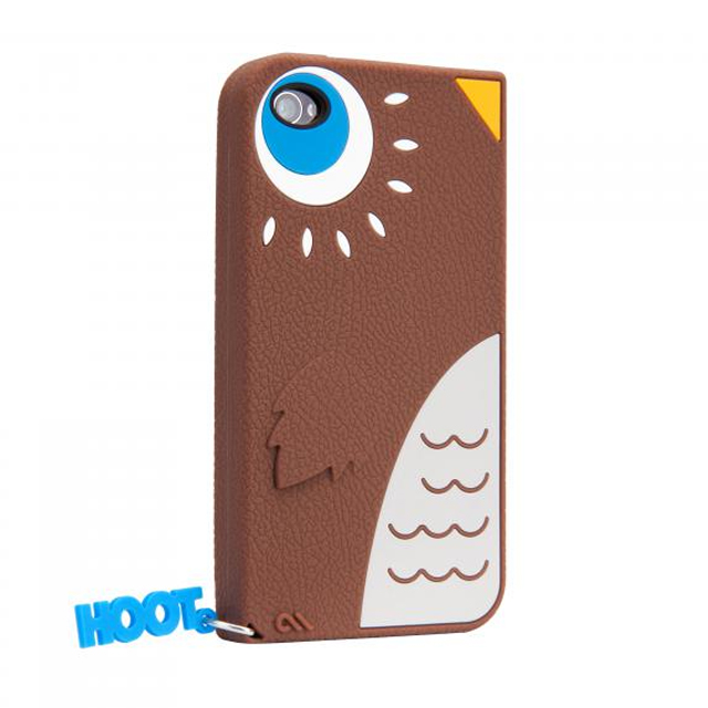 iPhone 4S/4 Creatures： Hoot Owl Case, Brownサブ画像