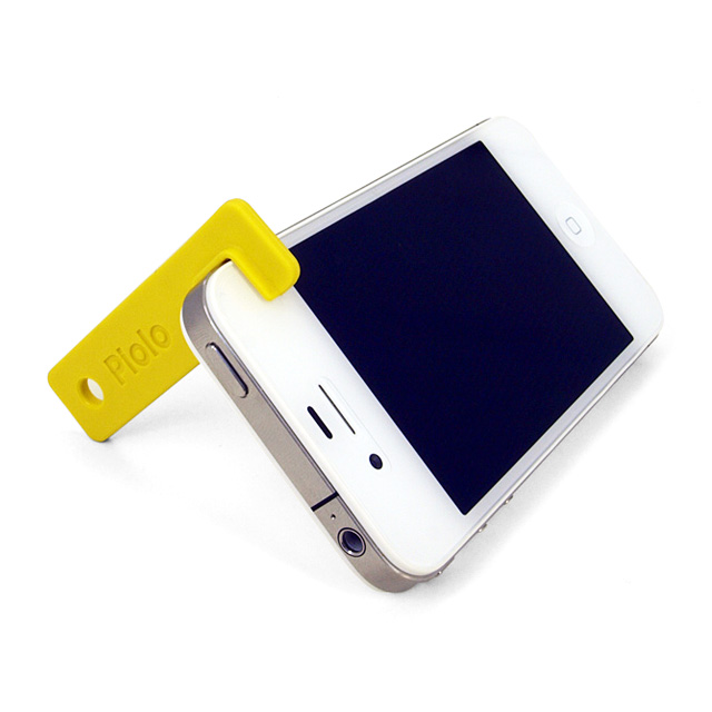 iPhone4S/4用スタンド『Piolo for iPhone4』(イエロー)サブ画像