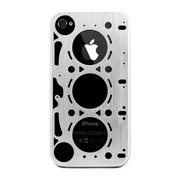 【iPhone4S/4 ケース】GASKET SILVER