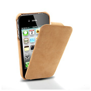 【iPhone4S/4 ケース】SGP Leather Case Vintage Edition for iPhone4 Brown Flat