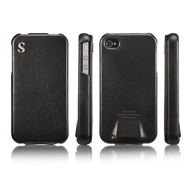 【iPhone4S/4 ケース】SGP Leather Case illuzion for iPhone4 Legend Blackサブ画像