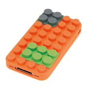 【iPhone4 ケース】BlockCase for iPhone4(orange)