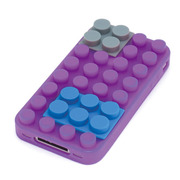 【iPhone4 ケース】BlockCase for iPhone4(purple)