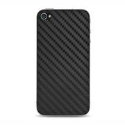 【iPhone4S/4 スキンシール】Faux Carbon f...