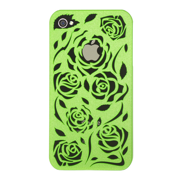 【iPhone4S/4ケース】Sweets Case for iPhone4S/4 ”Rose”(green)