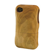 Real Wood Case for iPhone4 さくら 平刀一刀彫