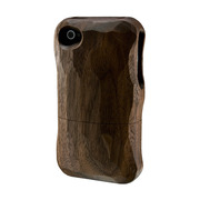 Real Wood Case for iPhone4 くるみ 平刀一刀彫