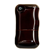 Real Wood Case for iPhone 4 かえで 春慶漆 紅 プレーン