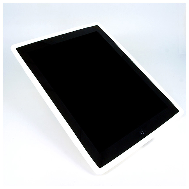 【iPad(第3世代) iPad2】ハンドヘルドカバー Hand Stand for iPad2 ホワイトサブ画像