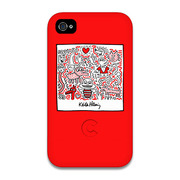 【iPhone4 ケース】Keith Haring Collection Bezel Case for iPhone4 Bee Red