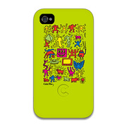 【iPhone4 ケース】Keith Haring Collection Bezel Case for iPhone4 All Star Green