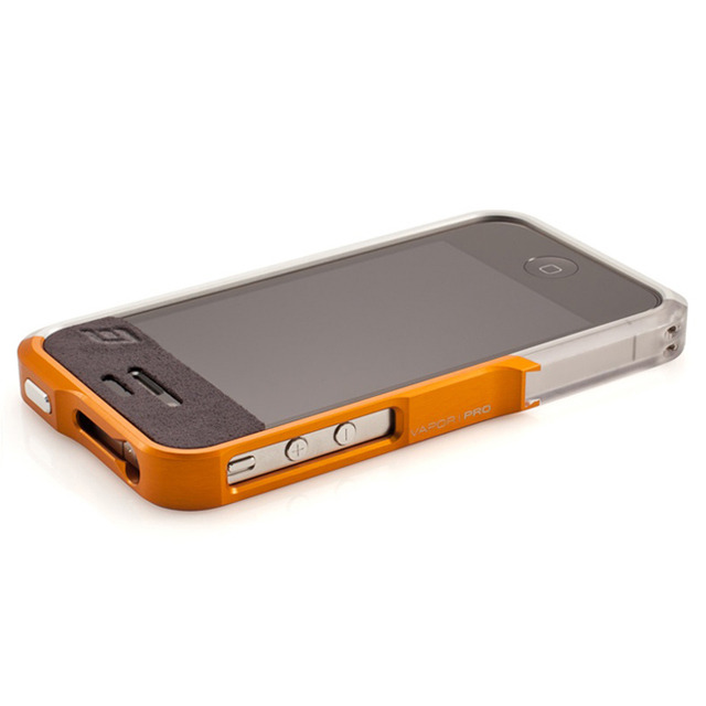 【iPhone4S/4】Vapor Pro Spectra Orange/Silver w/Clear